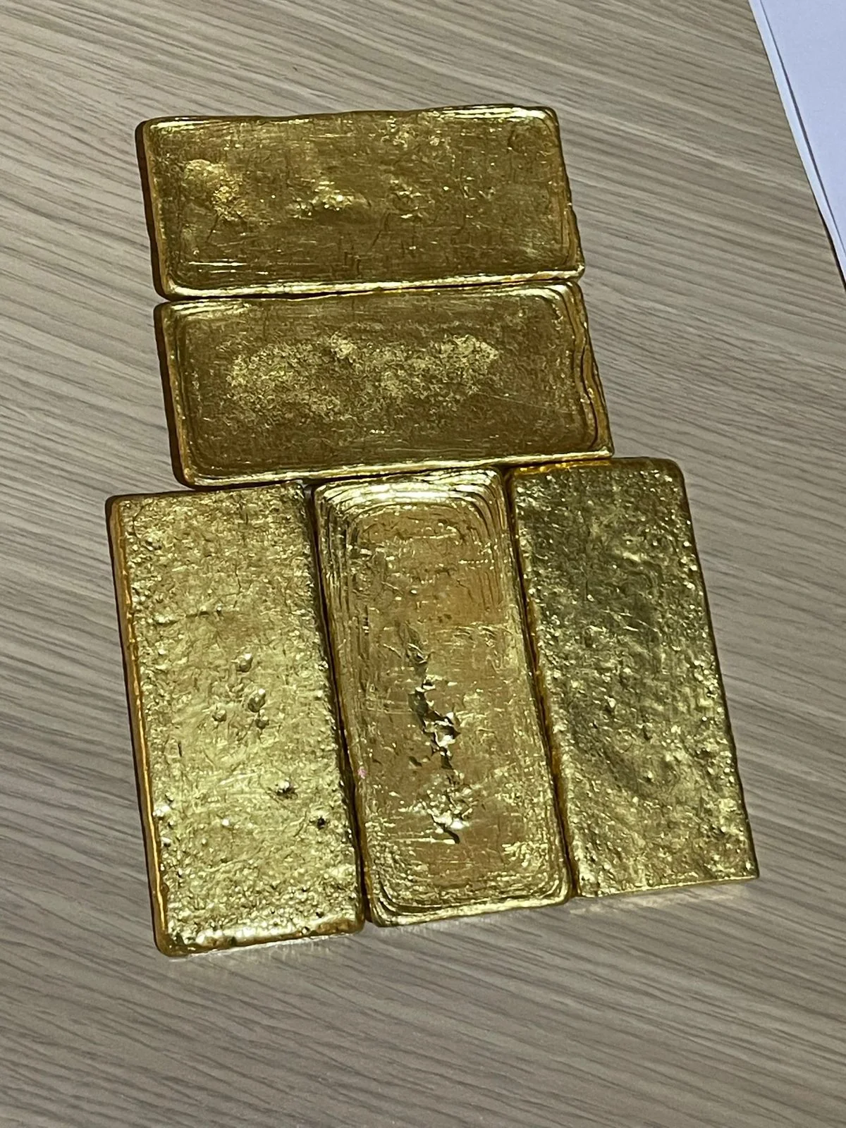Gold doré bars