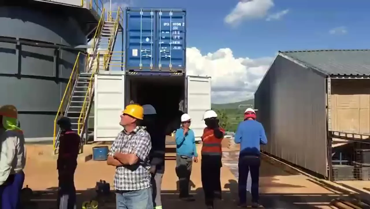 Apex team inspecting the processing plant in Tanzania